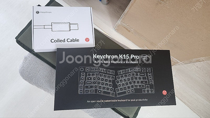 키크론 k15pro 팝니다. 적축 인체공학 키보드 앨리...--3