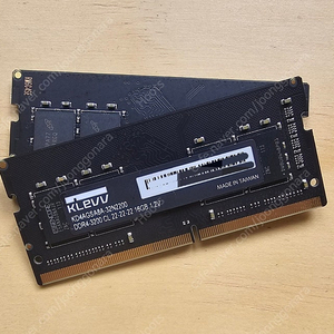 노트북 메모리 16기가x2장 klevv ddr4 3200 택포