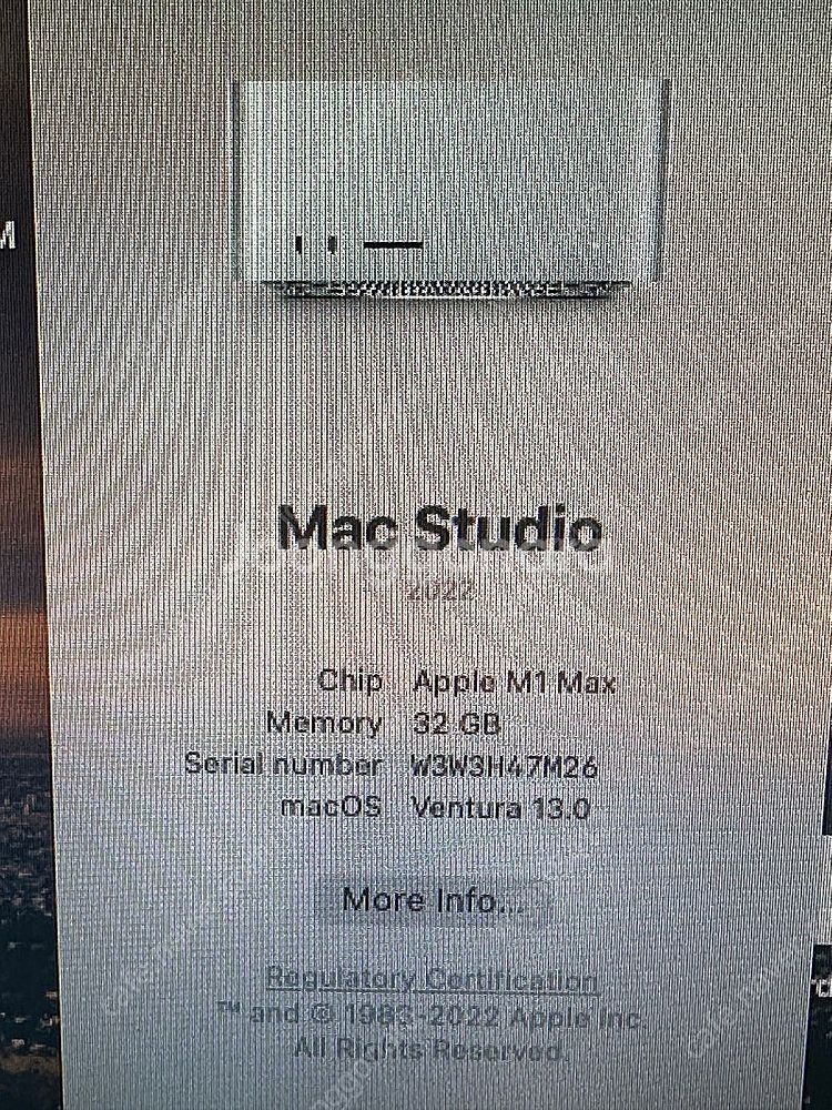 맥스튜디오 M1 MAX 32GB 1TB SSD 풀박--0