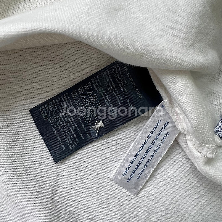 m) 타미힐피거 반팔 카라티 카라 티셔츠 피케이셔츠 라...--4