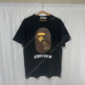 베이프 Bape x OVO 콜라보 티셔츠 ( L Size )