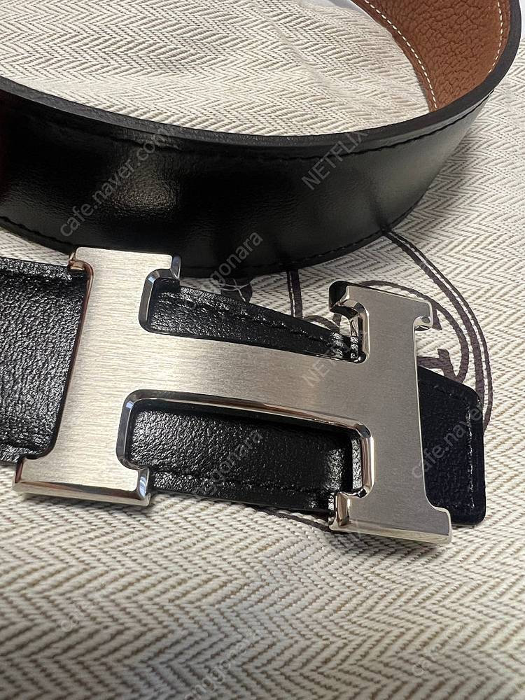 에르메스 리버서블 남성 벨트--2