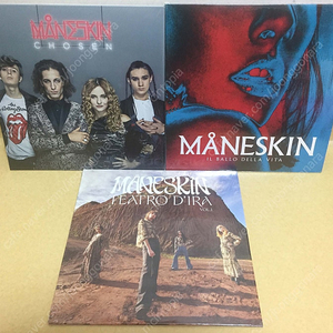 LP ; maneskin - chosen 모네스킨 (마네스킨) 엘피 음반 3장 판매 컬러 비닐