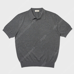 베르노(verno) 오픈 칼라 니트 24SS Essential Open Collar Knit Gray 팝니다(개봉만한 새상품 사이즈 M)