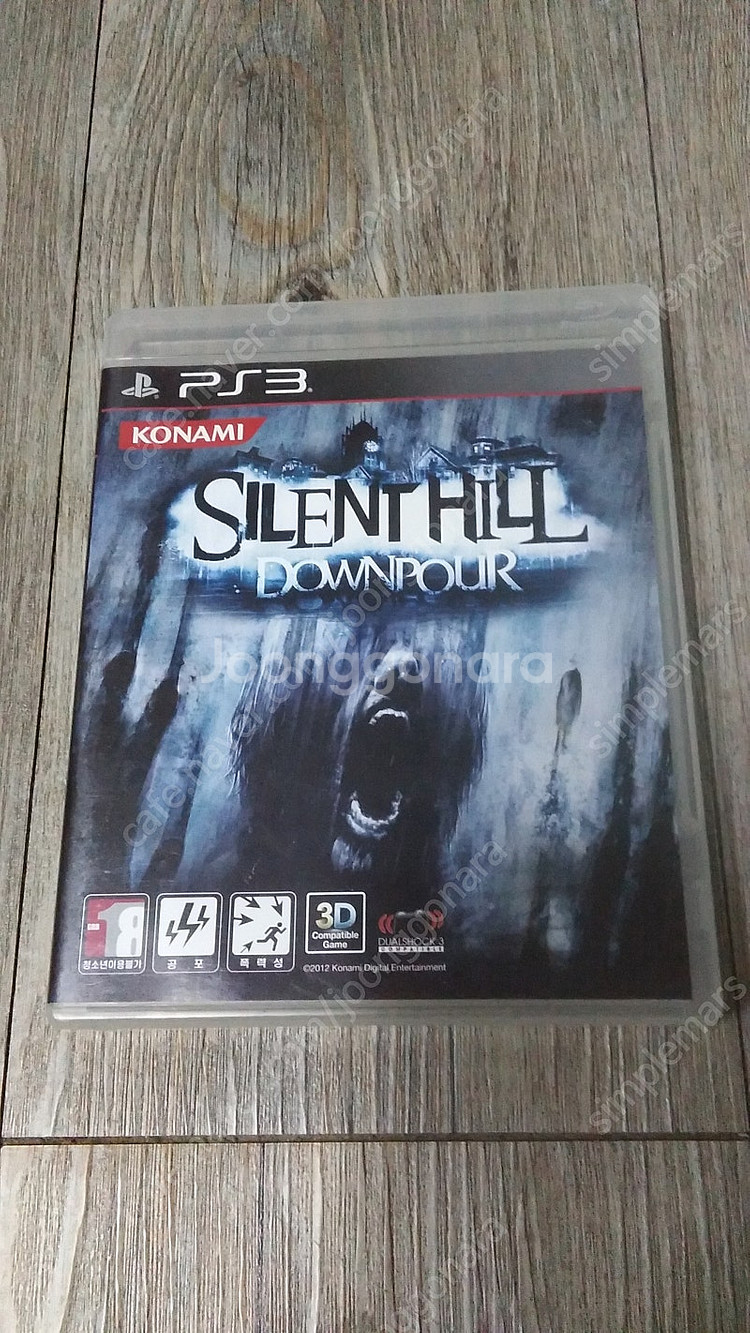 PS3 사일런트힐 다운포어 정발 중고 판매합니다.--0