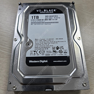 WD black 1TB (WD1003FZEX) 웨스턴디지털 블랙