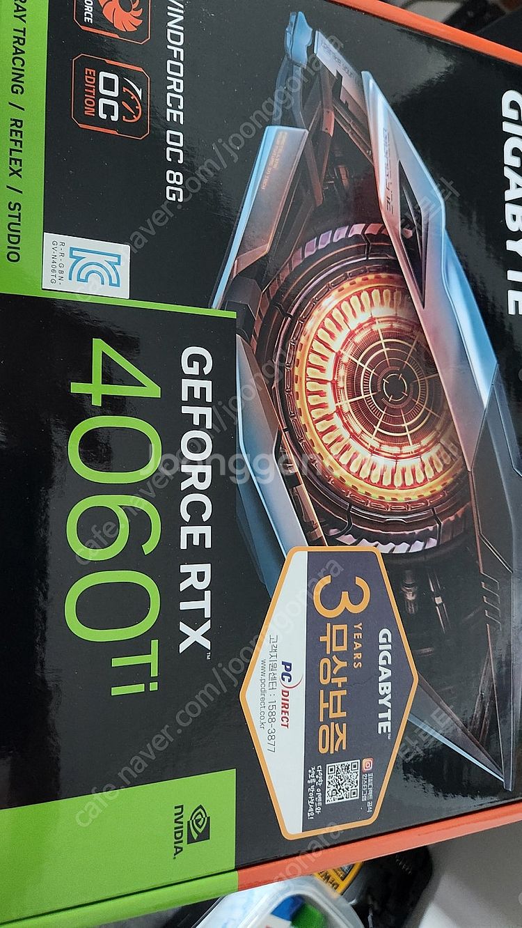 기가바이트 4060ti 그래픽 카드 팝니다.--0