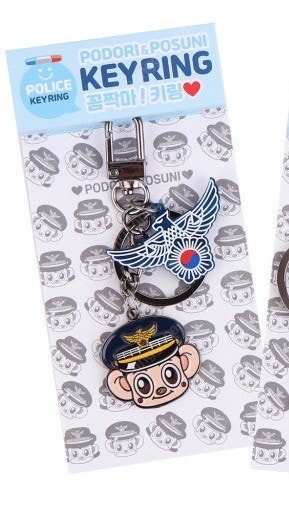 중앙경찰학교 굿즈 포돌이 참수리 키링 에어팟 액세서리 ...--0