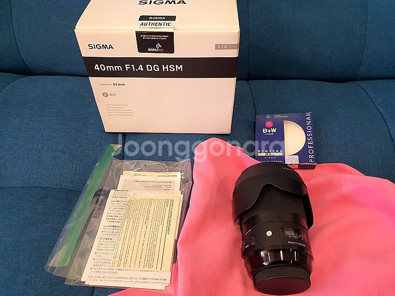 시그마 아트 40mm 캐논 마운트--0