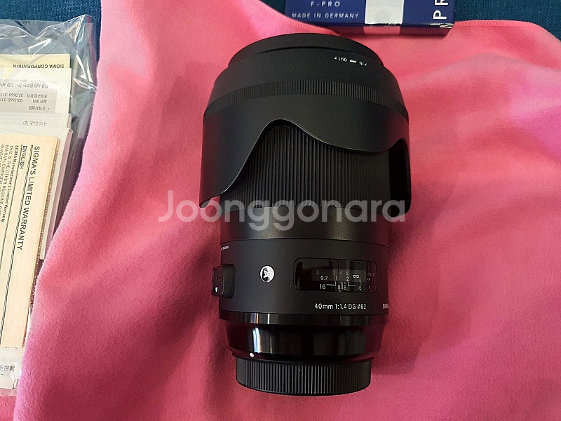시그마 아트 40mm 캐논 마운트--1