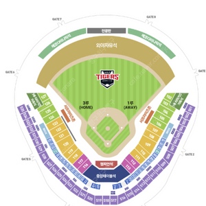 8월 29일(목) 기아 vs ssg 3루 K9 3연석 판매합니다.