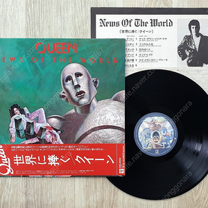 (LP 판매) 퀸 (Queen) News Of The World 1977년 일본반 오비 포함