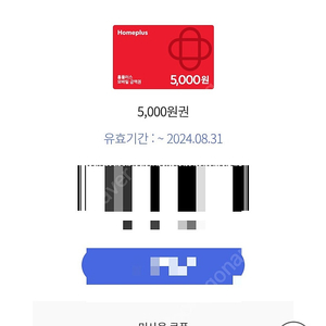 홈플러스 상품권 5000원