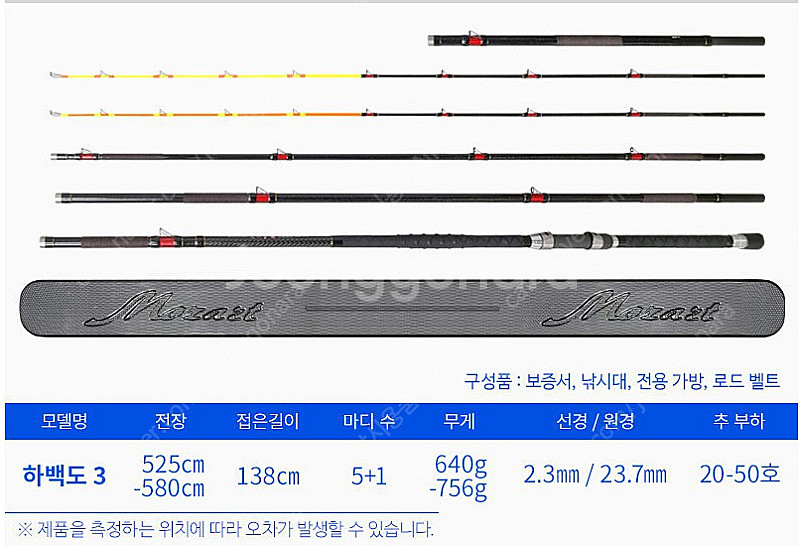 미보산업 MZT 모짜르트 하백도 3 돌돔 심해 갈치 낚...--2