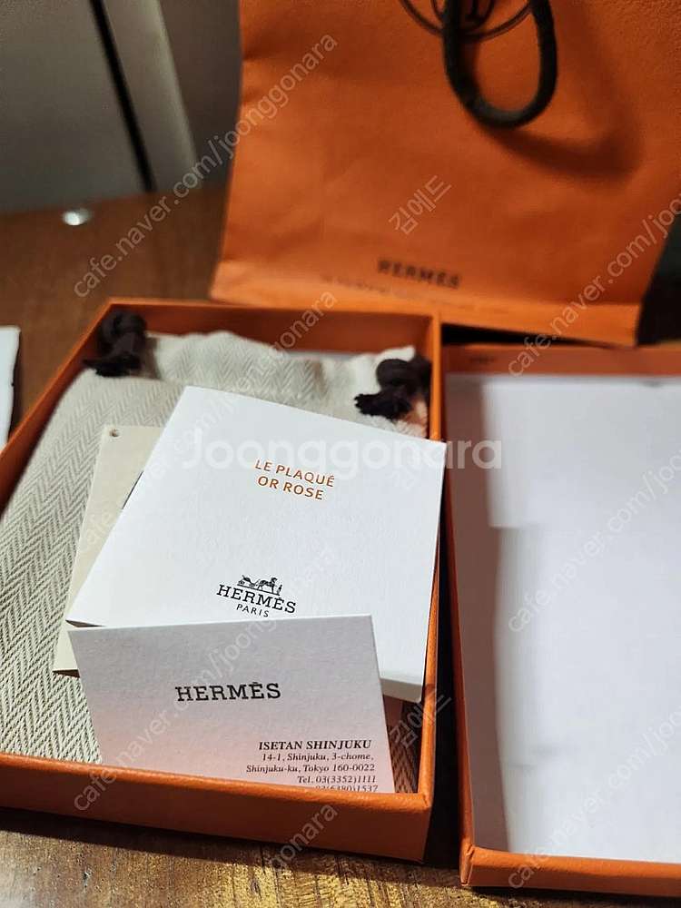 [새상품]에르메스 정품 미니팝아슈 목걸이 로즈드라제 택...--0