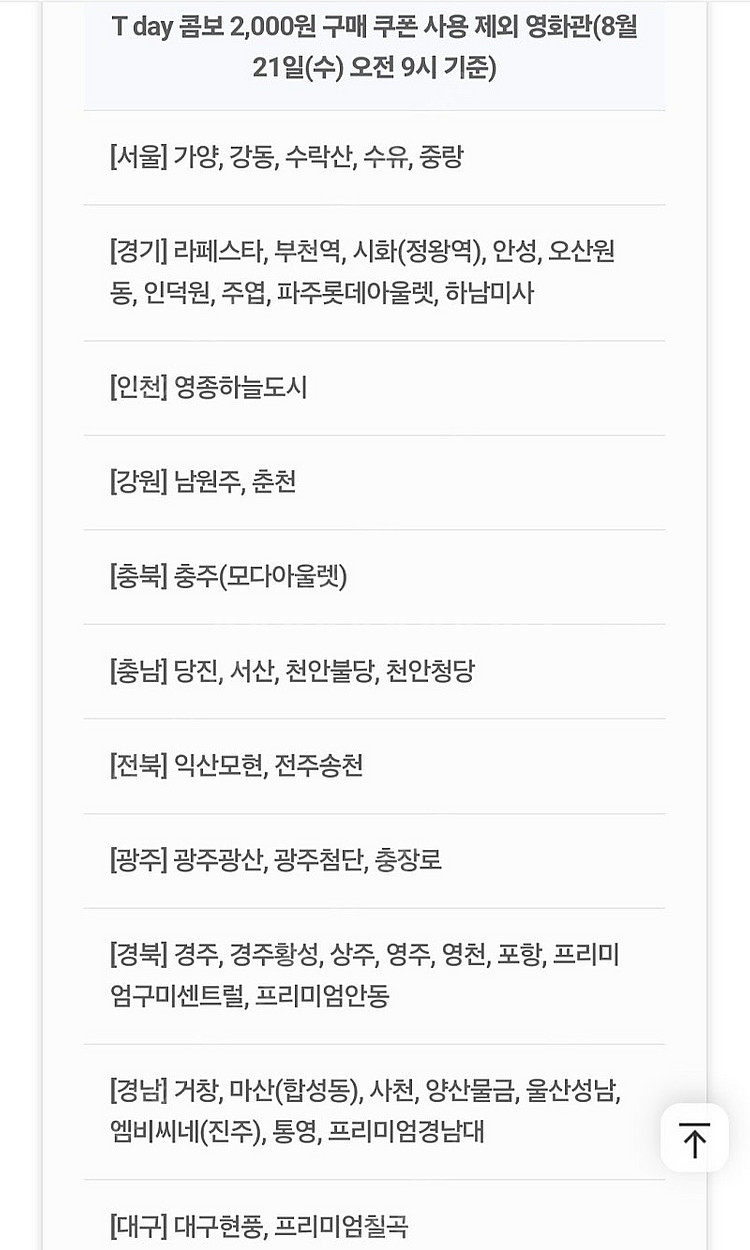롯데시네마 콤보 2천원권--1