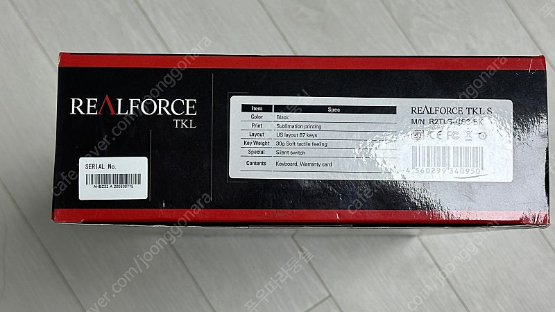 리얼포스 R2 TLSA-KR3-BK-L 이미지