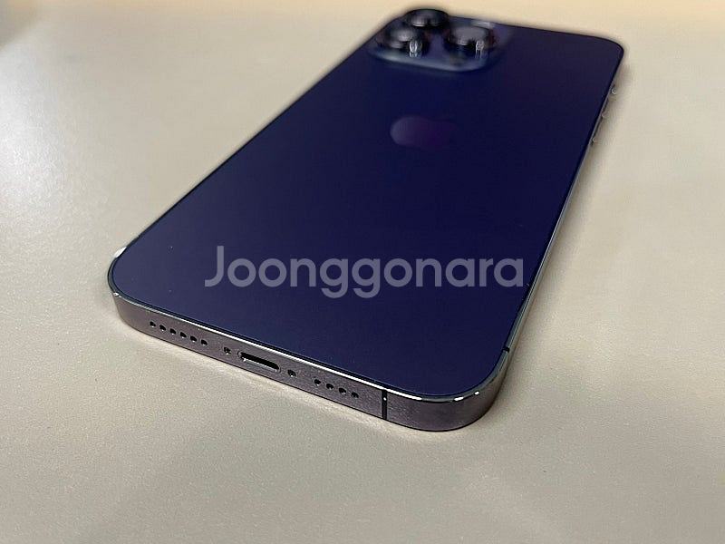 아이폰14프로맥스 퍼플 256G 배터리 87% 외관 깔...--8