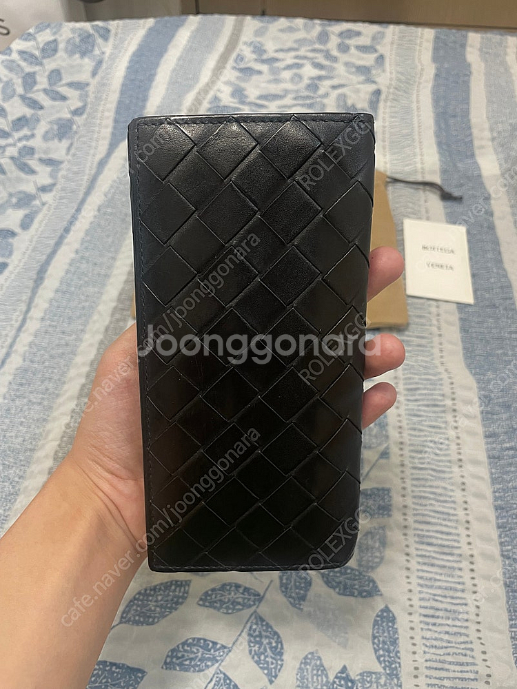 보테가베네타 인트레치아토 장지갑 블랙--1