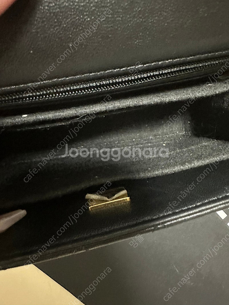 샤넬 뉴미니 탑핸들 블랙--5