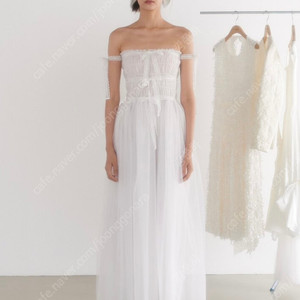 가니송 웨딩 드레스 새상품 / GANISONG Bridal Ribbon Tulle Dress_white /택포 31만