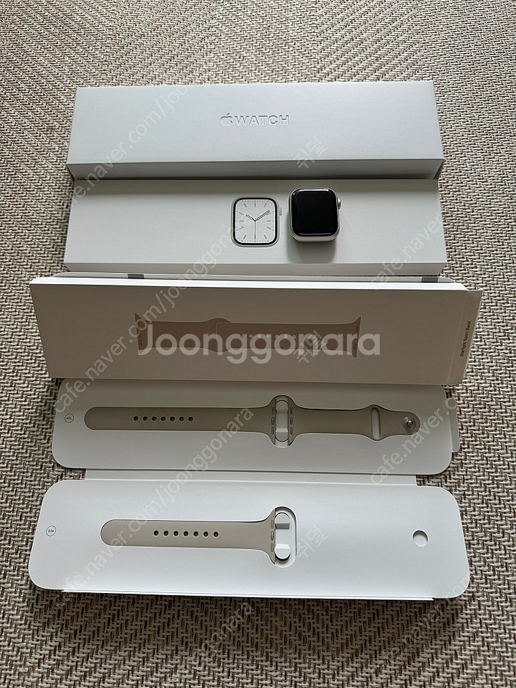 애플워치7 스타라이트 45mm LTE 셀룰러 판매--4