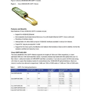 Cisco 40G QSFP CSR4 모듈 팝니다. 새제품