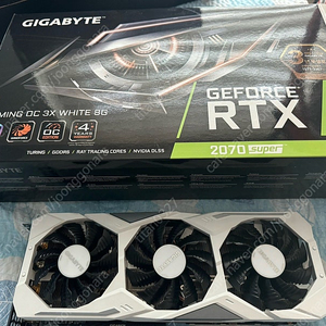 rtx 2070 super oc 8gb 화이트 그래픽카드 풀박스