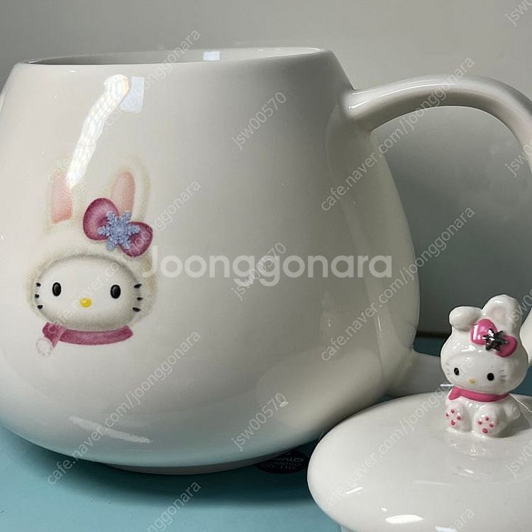 고전 눈토끼 헬로키티 티팟 주전자 &덮개 세트 눈토끼 ...--0