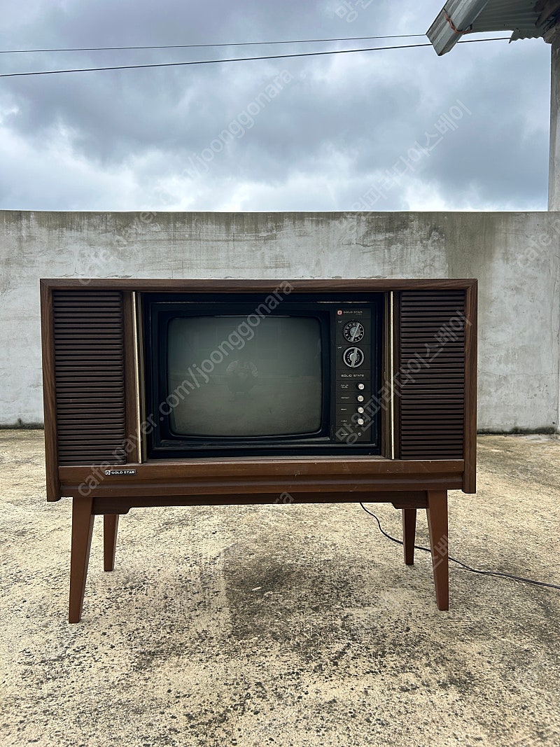 골드스타 자바라 티비. 금성사 골동품 tv. 골동품 인...--0