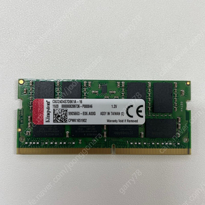 [노트북 메모리] 킹스톤 DDR4 16G So-dimm (PC4-2400)