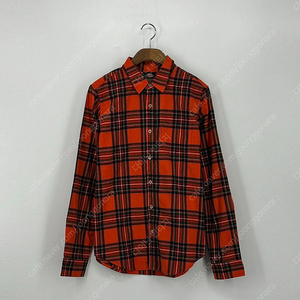 디키즈 체크 남방 셔츠 (S-M size / ORANGE)