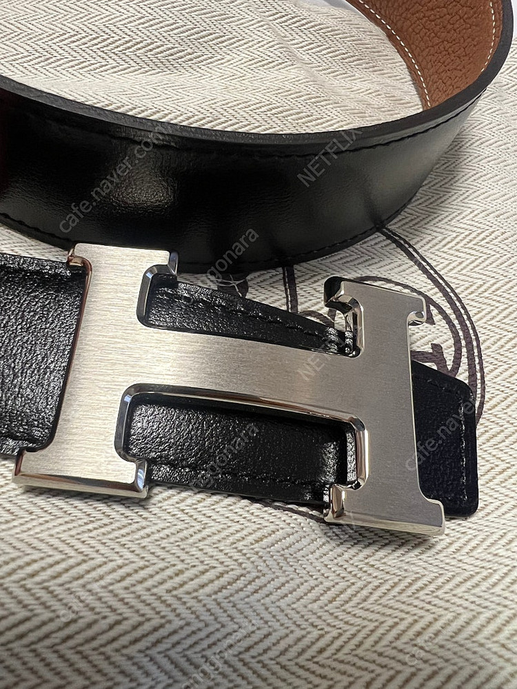 에르메스 리버서블 남성 벨트--2