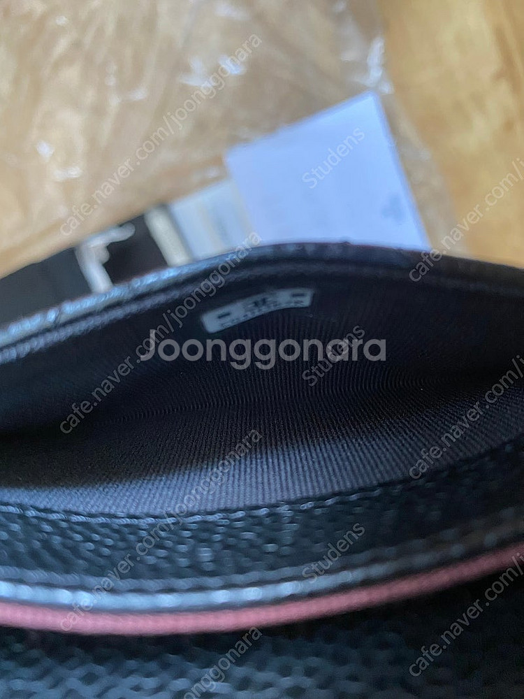 새상품] 샤넬 클래식 플랩 카드 홀더 캐비어 카프스킨 ...--4