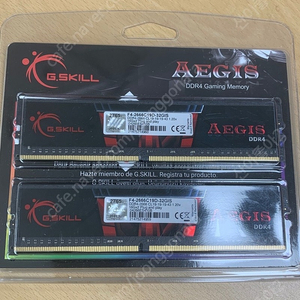 G.SKILL(지스킬) DDR4-2666 CL19 AEGIS (16GB)×2 램(미개봉) 판매