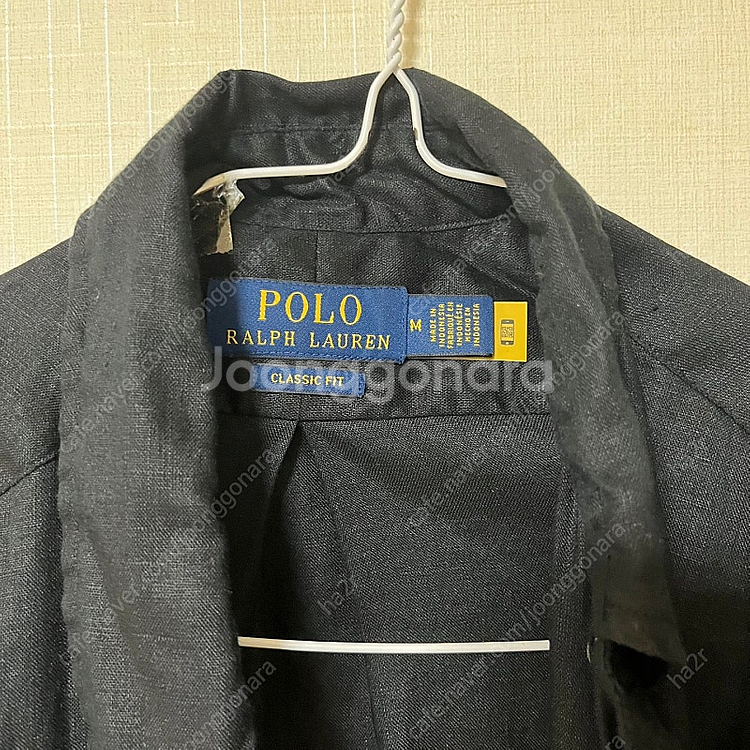 24년 신상 [POLO] 폴로 린넨(리넨) 셔츠 블랙 클래식핏 M사이즈 팝니다.--4