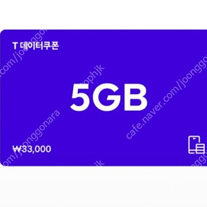 SK 데이터쿠폰 5GB/2GB