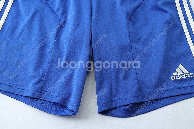 (XL) 아디다스 밴딩 트레이닝복 반바지 블루 삼색선--3