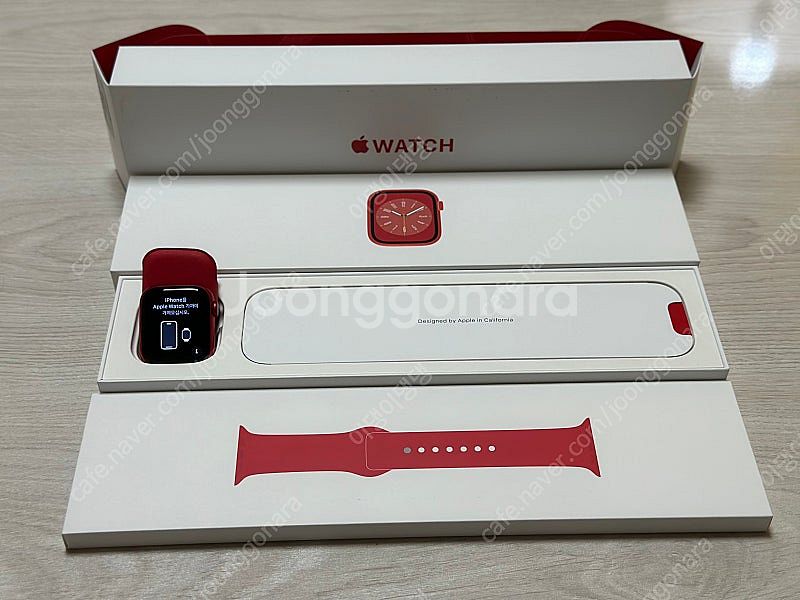 애플워치8 레드 41mm gps--0