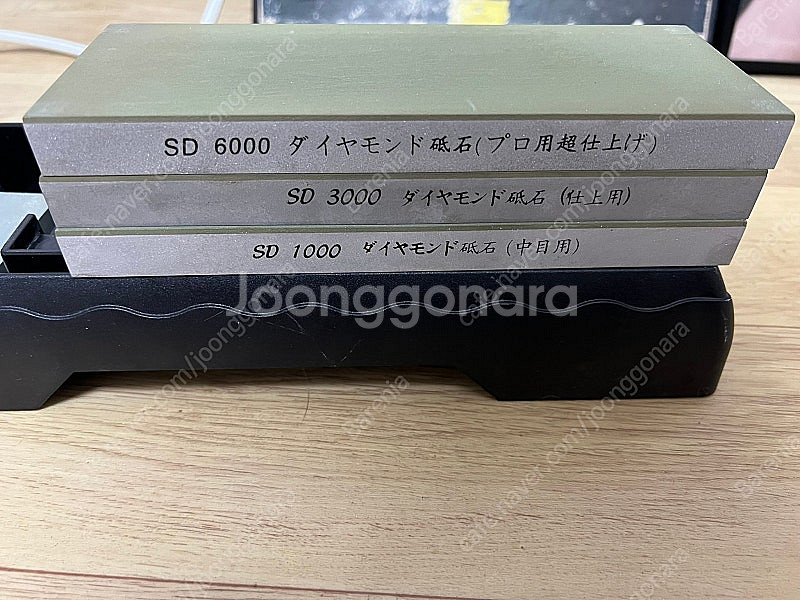 소결식 다이아 숫돌 3종, 평잡이 다이아 숫돌, 숫돌받...--1
