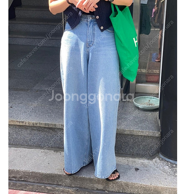 와이드핏 청바지--0