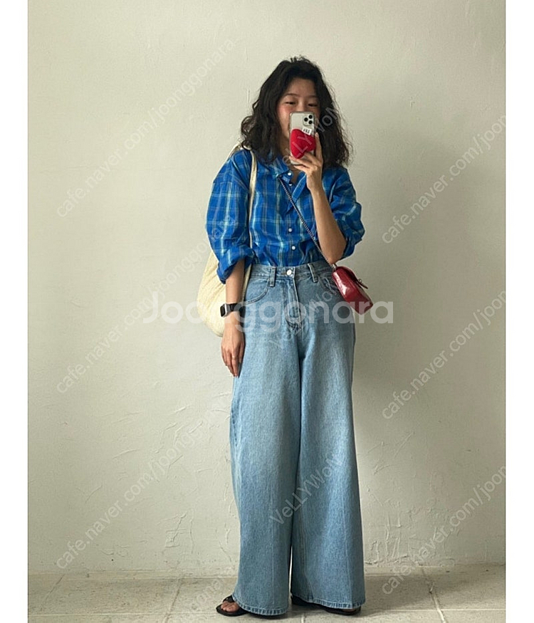 와이드핏 청바지--5