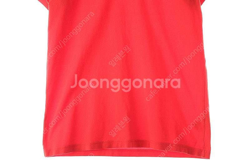 (L) 아디다스 반팔 카라 티셔츠 레드 면 올드스쿨 한...--3