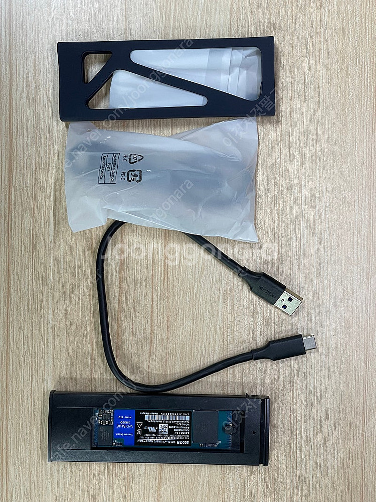 WD 500GB SSD M.2 NVME + 유그린 외장...--2