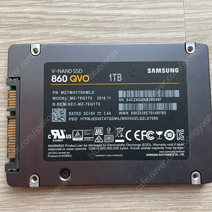 SSD 삼성 860 QVO 1TB (SSD 840 PRO 128GB 증정)