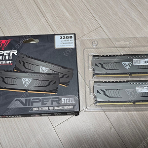 [최고회원] 패트리어트 DDR4-3600 CL18 VIPER STEEL 패키지 [32GB(16Gx2)] 팝니다.