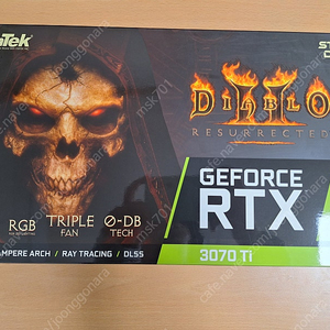 이엠텍 지포스 RTX3070TI 디아블로에디션 팝니다.