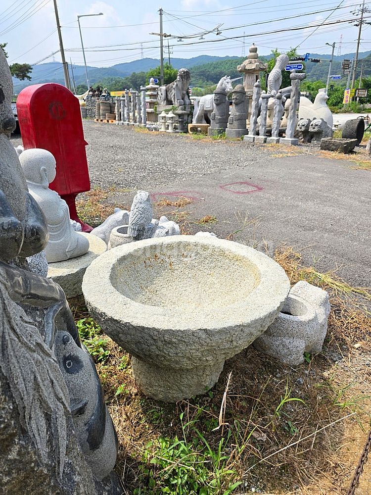 화강암 초대형 돌절구--3