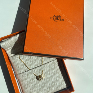 에르메스 목걸이 미니 팝아슈 펜던트 Hermes Mini Pop H pendant<마론컬러/골드체인>