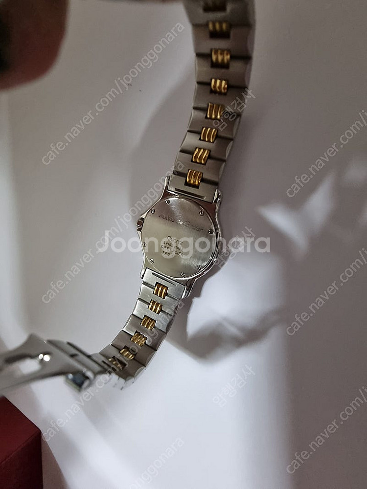 [정품] 까르띠에 산토스 옥타곤 18K 다이아몬드 콤비...--4